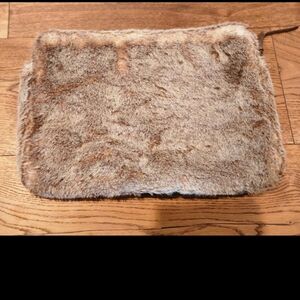 Restoration Hardware Faux Fur Computer Case 12" x 17" Super Soft